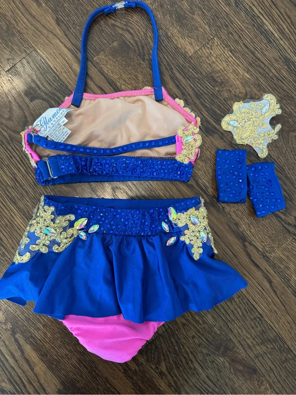 Glamour Pink, Blue & Gold Costume
